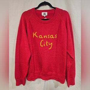 ❤️💛 Women's Red Kansas City Crew Neck Sweater